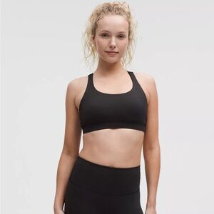 lululemon Energy Bra Medium Support, B–D Cups Black Size 10